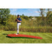 Portolite 10" Two-Piece Baseball Practice Pitching Mound  - outdoor with pitcher standing on it