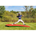 Portolite 10" Two-Piece Baseball Practice Pitching Mound  - with man pitching