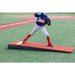 Portolite Jr. Practice Portable Pitching Mound - boy stepping on it 