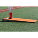 Portolite Jr. Practice Portable Pitching Mound - side view of orange mound 