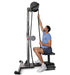 Ropeflex RX2500 ORYX Multi Mode Rope Trainer - man sitting on the machine while pulling rope