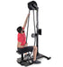 Ropeflex RX2500 ORYX Multi Mode Rope Trainer - man sitting on the bench while using rope trainer