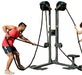 Ropeflex RX2500D Oryx Dual Station Rope Trainer - Man pulling a rope from a machine