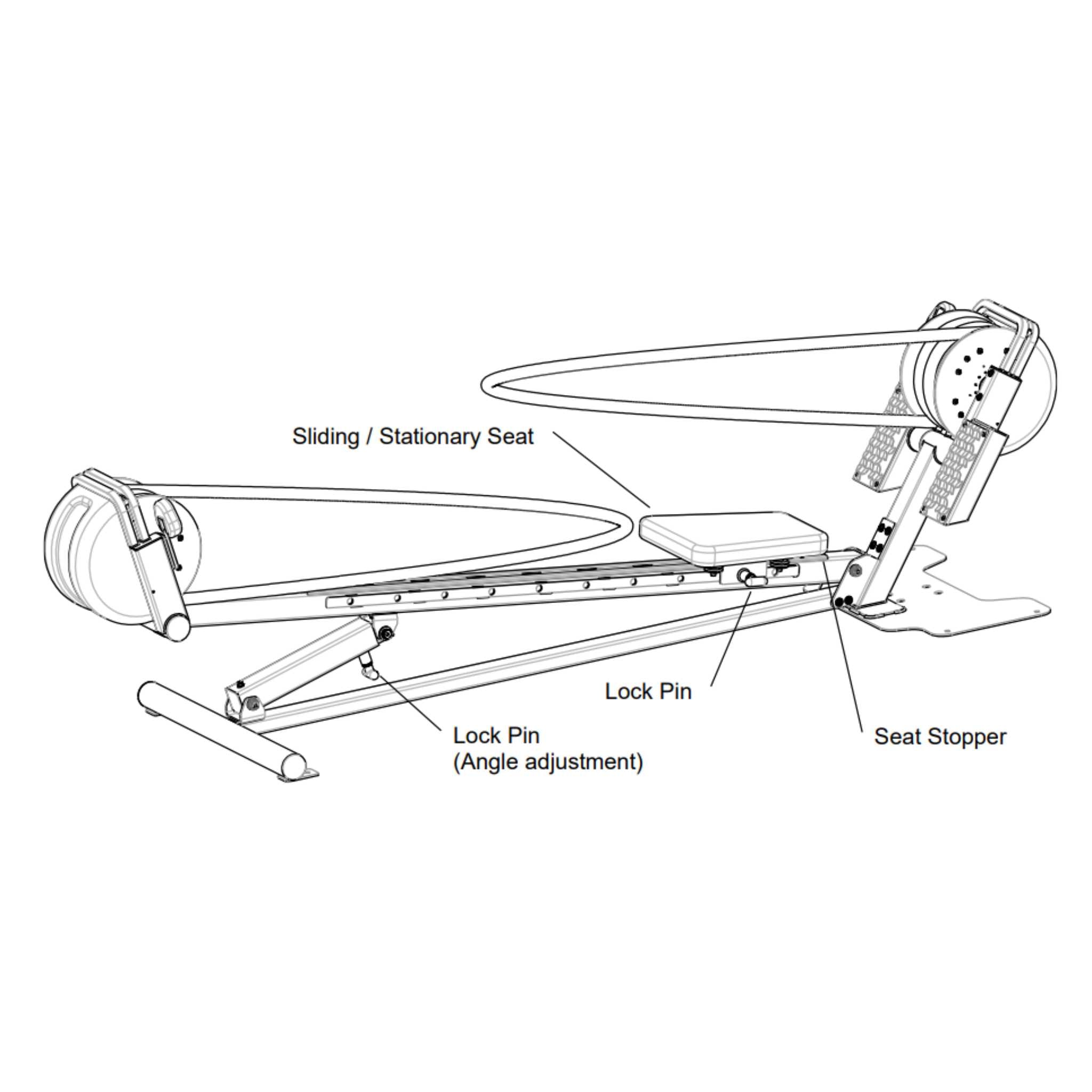 Ropeflex RX3300 VORTEX Dual Drum Incline Rope Trainer - A blueprint of a gym equipment