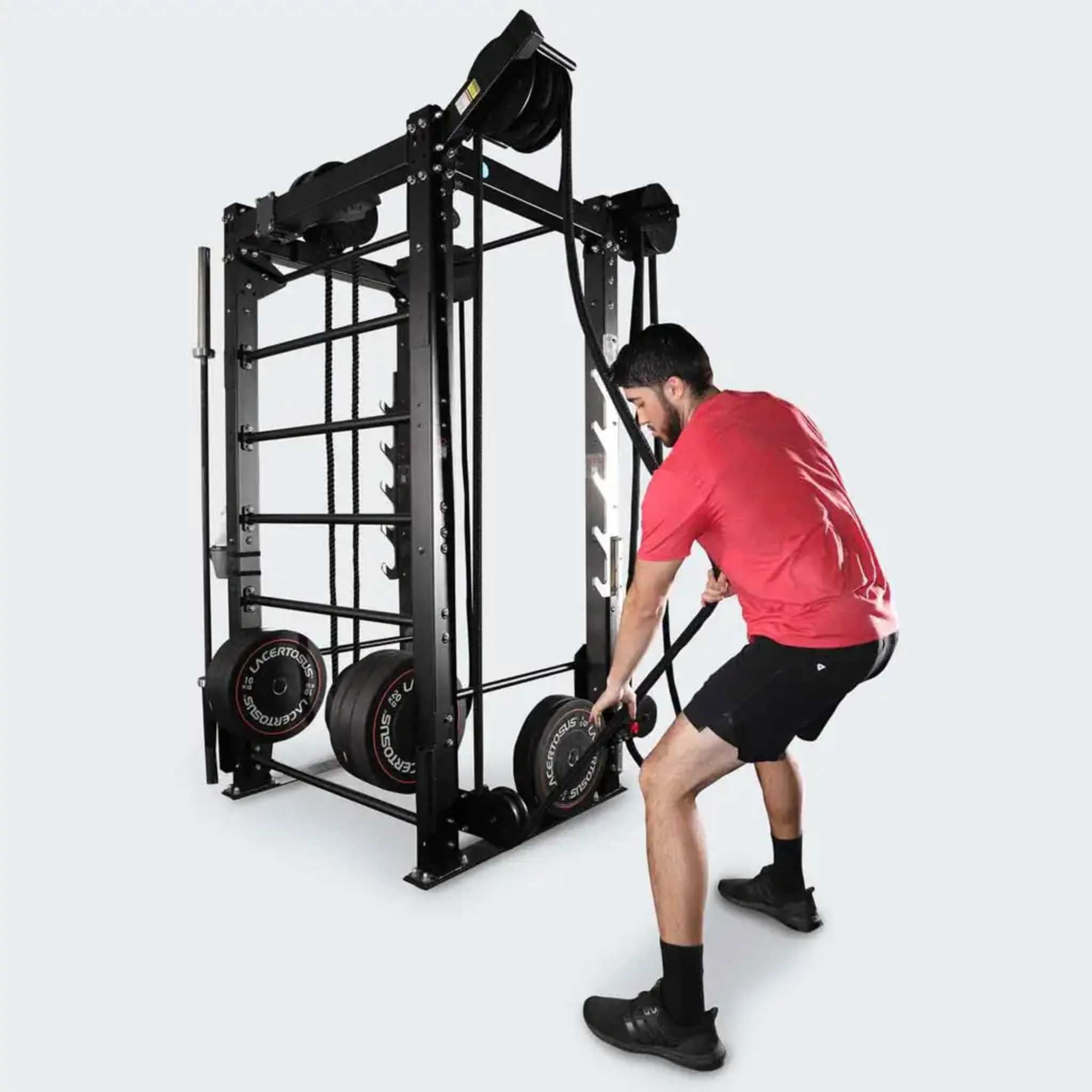 Ropeflex RX2100 Mountable Endless Rope Pull Machine - man working out