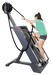 Ropeflex RX4400 APEX Tread Climbing Rope Trainer - A woman in a green shirt is climbing a gym equipment