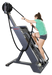Ropeflex RX4400 APEX Tread Climbing Rope Trainer - A woman in a green shirt is climbing a gym equipment