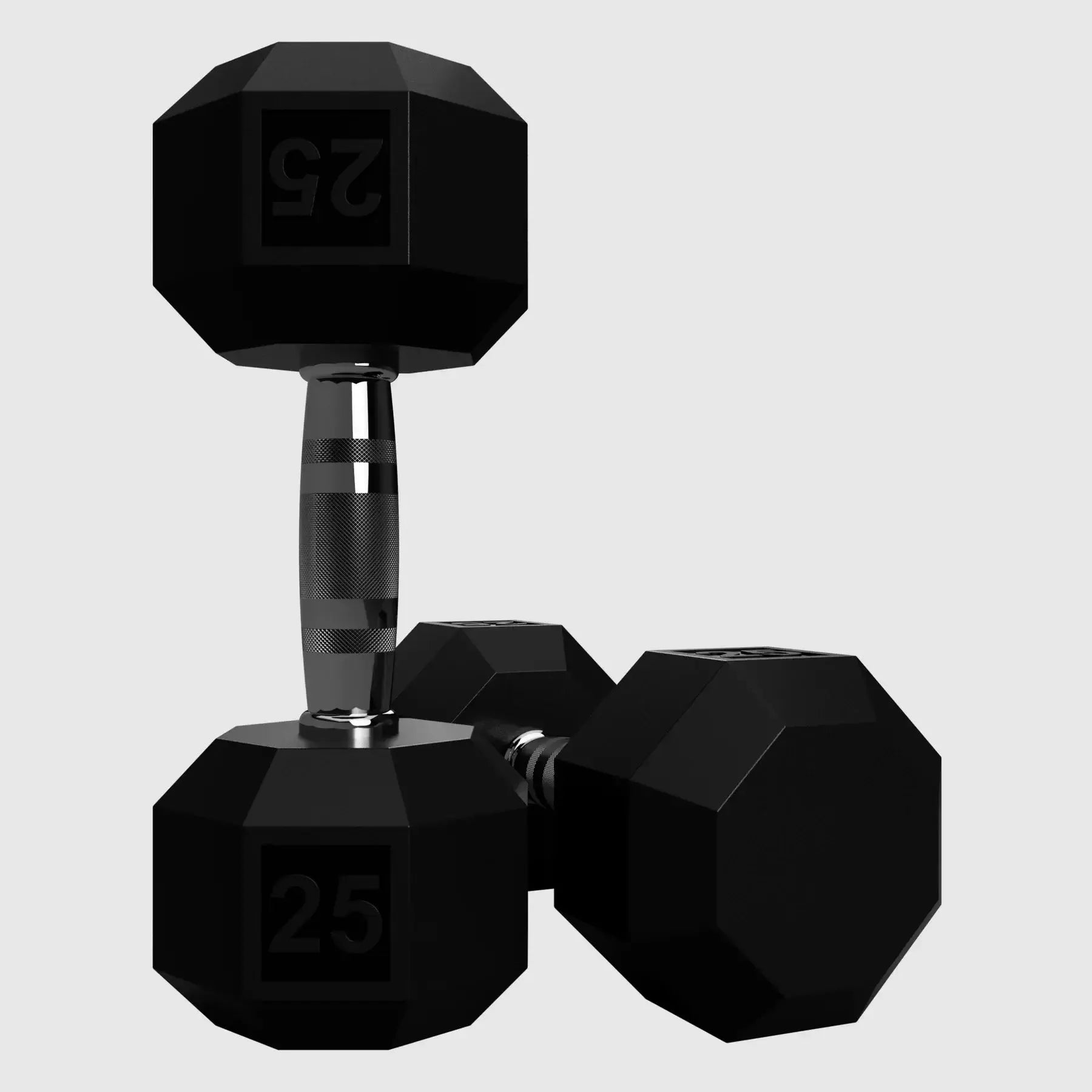 VTX SD-R 8-Sided Rubber Dumbbell Sets - 25lbs