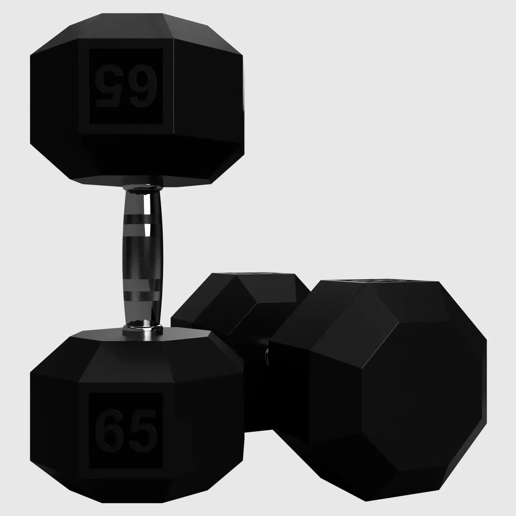 VTX SD-R 8-Sided Rubber Dumbbell Sets - 65lbs