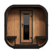 SaunaLife Model CL12GCP Cube-Series Outdoor Home Sauna Suite Kit, Up to 8 Persons - Front view