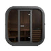 SaunaLife Model CL5G Outdoor Home Sauna - Front view in white background