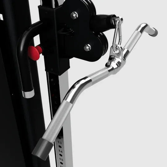 Troy 28” Multi-Purpose Deluxe Curl Bar - hooked to a machine 