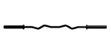 TROY Deluxe 5’ Commercial Olympic Curl Bar - black long metal 