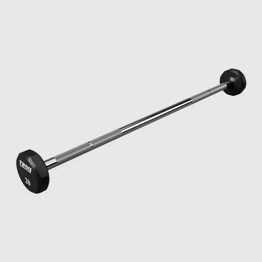 TROY 12 Sided Urethane Straight Barbell - 20 lbs