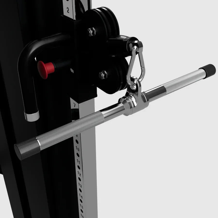 USA Sports 20" Multi-Purpose Deluxe Straight Bar - when mounted 