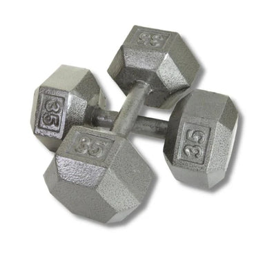 USA Sports IHD Solid Iron Gray Cast Hex Dumbbell Set