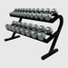 USA Sports VERTPAC-IHD Hex Dumbbell Sets with Storage Racks - VERTPAC-IHD50