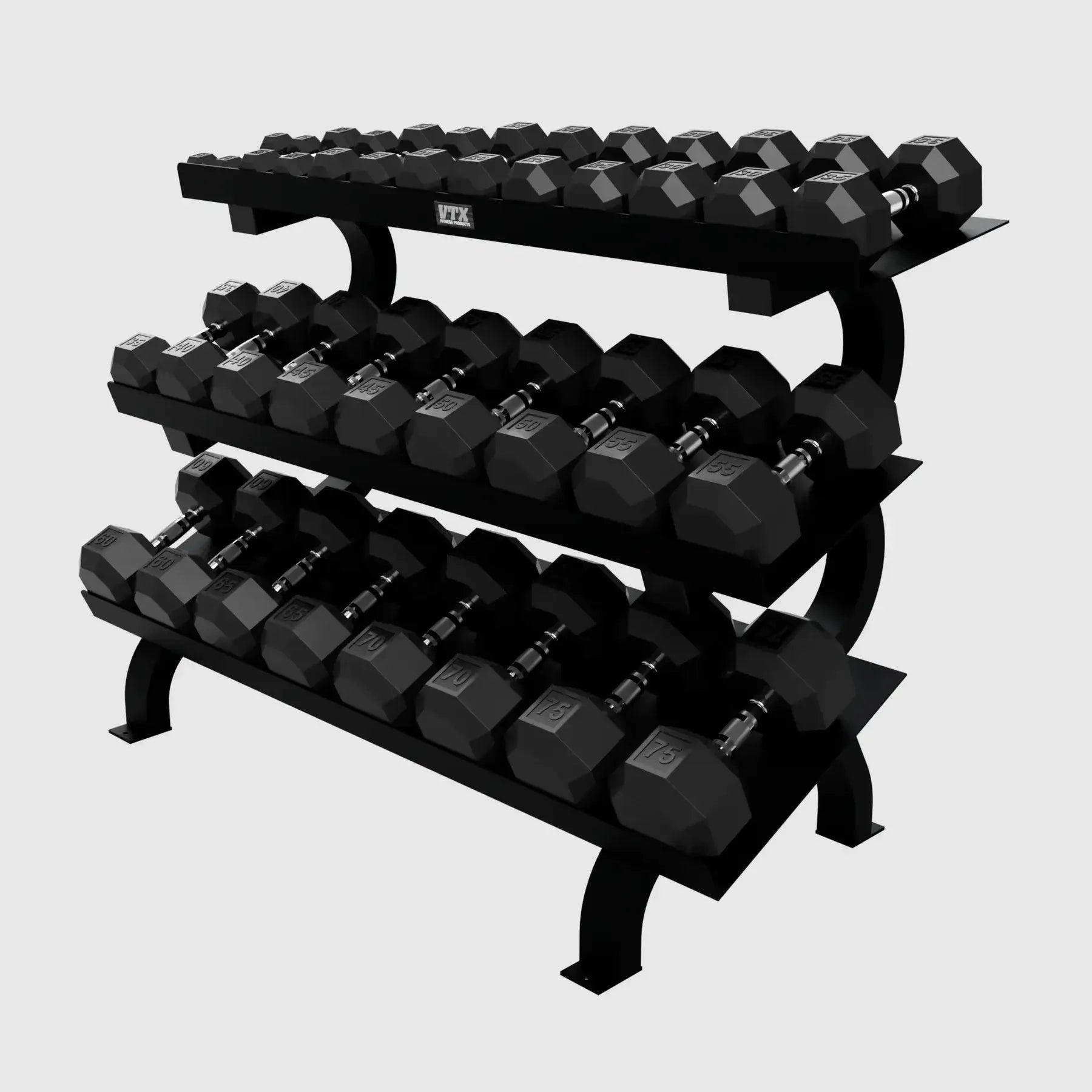 VTX VERTPAC Rubber Encased Dumbbells Sets - VERTPAC-SDR75