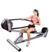 Ropeflex RX3300 VORTEX Dual Drum Incline Rope Trainer - A woman pulling a rope from a gym machine while in a sitting position