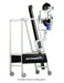 Attack II Volleyball Pitching Machine by Sports Attack - machine with metal bars and wheels on its base