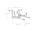 BenchK D8 2in1 Pull Up Bar / Dip Bar - Diagram with measurement 
