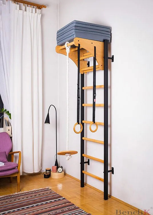 BenchK Gymnastics Mat - Mat placed on top of a wall bar