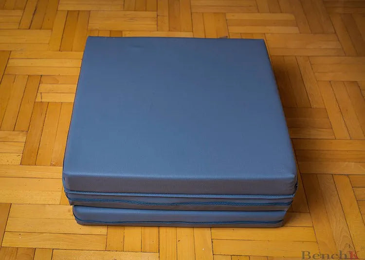 BenchK Gymnastics Mat - Gray mat folded position