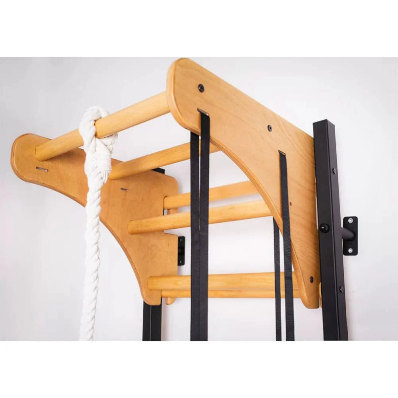 BenchK Pull-Up Bar PB076 - With attached white rope and black straps