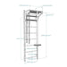 BenchK Series 1 112 + A204 Wall Bars - Diagram with measurements and sizes