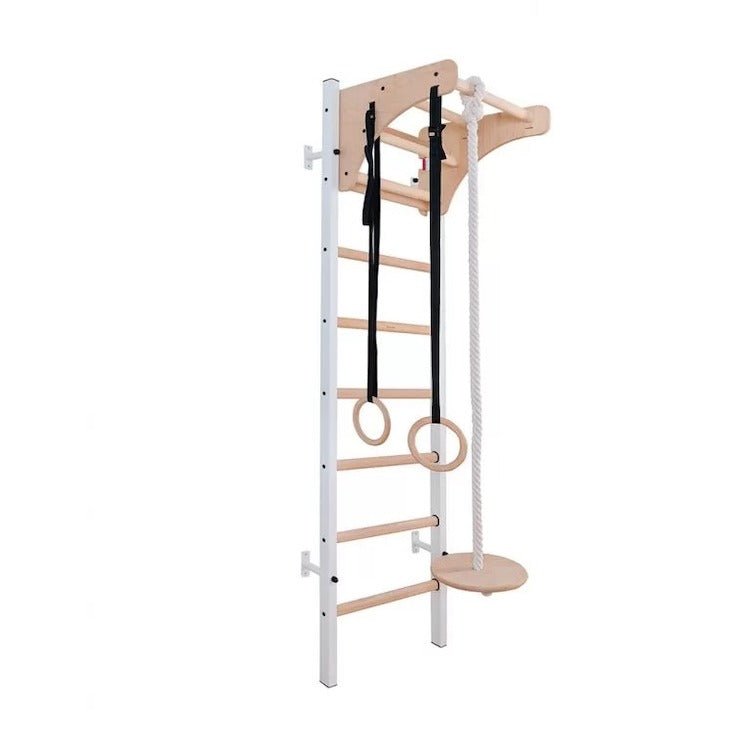 BenchK Series 2 211 + A076 Swedish Ladder for Kids With Gymnastic Accessories - Fully assembled with accessories 