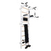 Benchk Stall Bar 723B - In white steel with all accessories