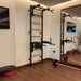 BenchK Stall Bar 732B - In a gym room with barbell in front