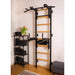 BenchK Stall Bar 732B - In a living room in black colored steel