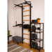 BenchK Stall Bar With Pull-up Bar and Dip Station 722B - In black color actual product photo