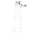 BenchK Steel Pull-Up Bar PB2B - In white color