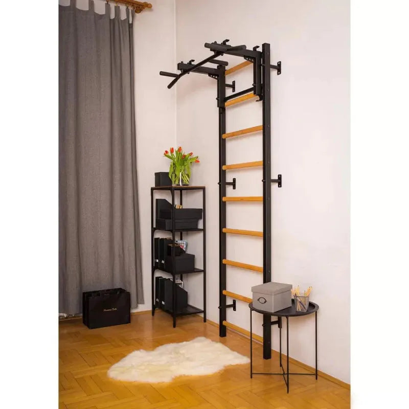 BenchK Steel Pull-Up Bar PB3B - In black color actual photo of the product