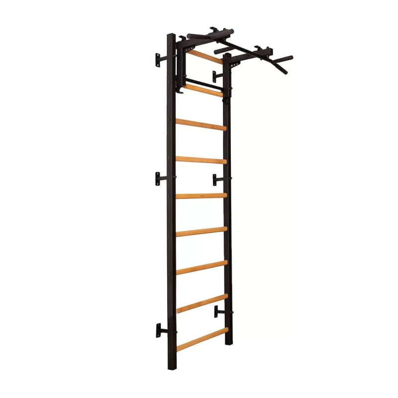 BenchK Wall Bars 731B - wall bar with all attachment in black