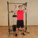 Best Fitness BFFT10R Functional Trainer - man on muscle workout