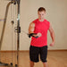Best Fitness BFFT10R Functional Trainer - man and one arm on pulley