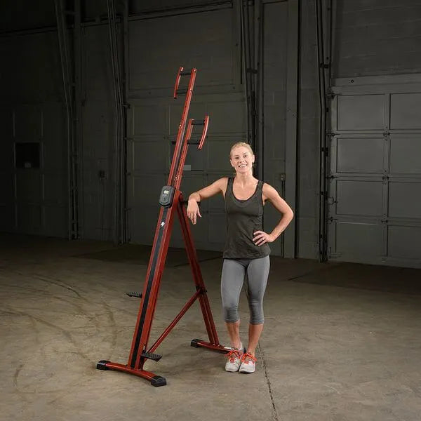 Best Fitness BFMC10 Mountain Climber - woman standing beside the product