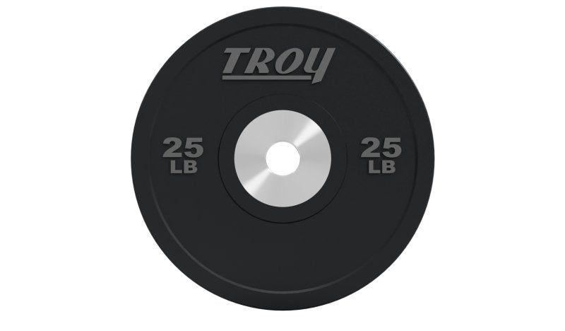 Black Premium Bumper Plate - 25 lbs