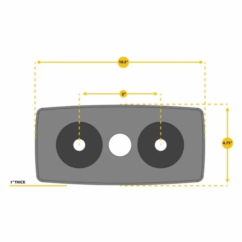 Body-Solid 200lb Weight Stack SP200 - Weight with measurement labels photo