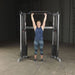 Body-Solid Bar Attachment GDCCBAR - Female model lifting bar attachment above her head