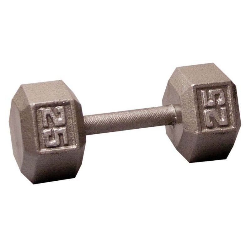 Body-Solid Cast Iron Hex Dumbbells SDX - Size: 25 lb