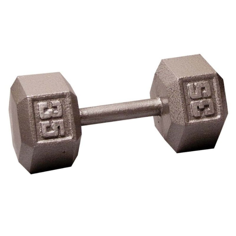 Body-Solid Cast Iron Hex Dumbbells SDX - Size: 35 lb