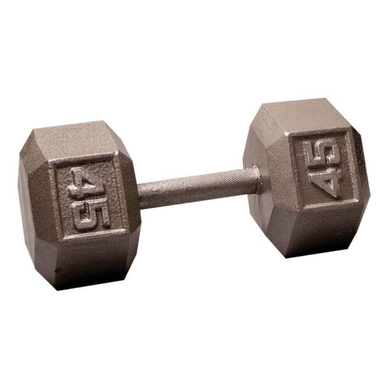 Body-Solid Cast Iron Hex Dumbbells SDX - Size: 45 lb