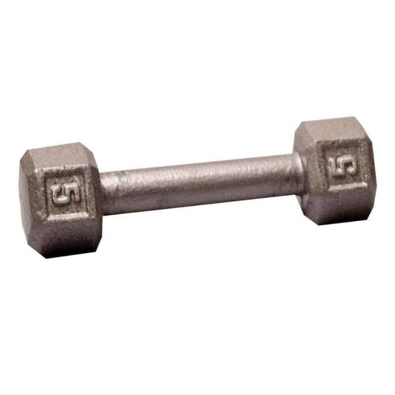 Body-Solid Cast Iron Hex Dumbbells SDX - Size: 5 lb