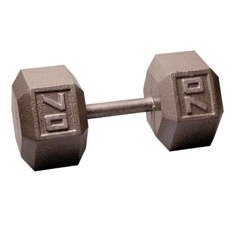 Body-Solid Cast Iron Hex Dumbbells SDX - Size: 70 lb