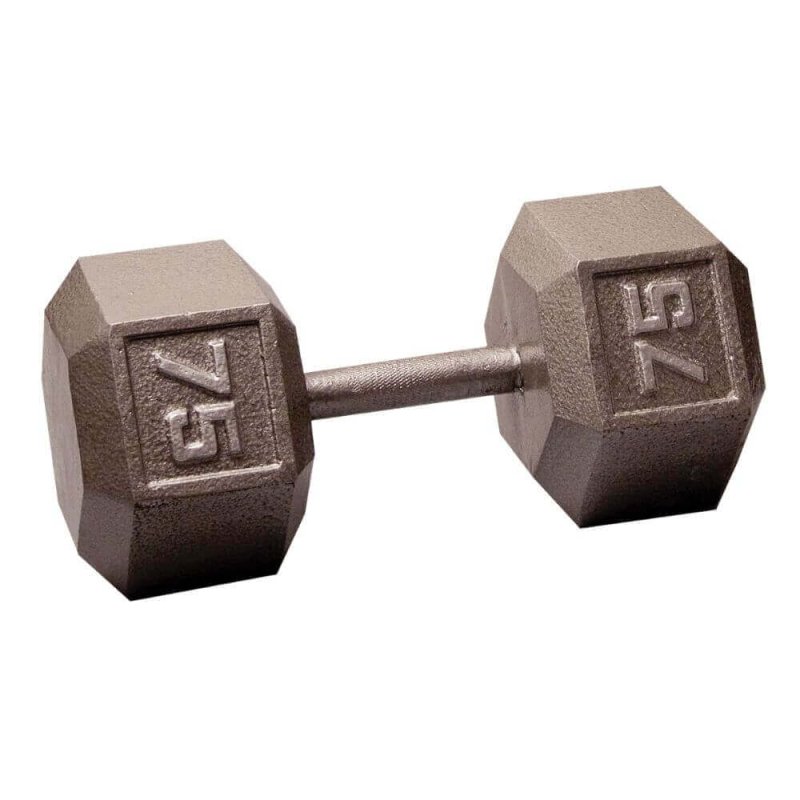 Body-Solid Cast Iron Hex Dumbbells SDX - Size: 75 lb