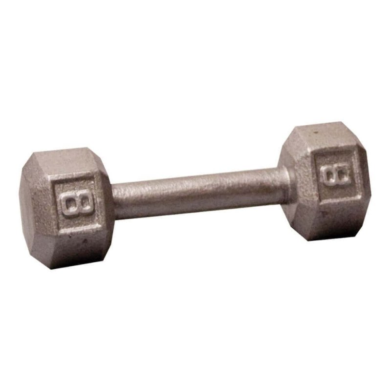 Body-Solid Cast Iron Hex Dumbbells SDX - Size: 8 lb